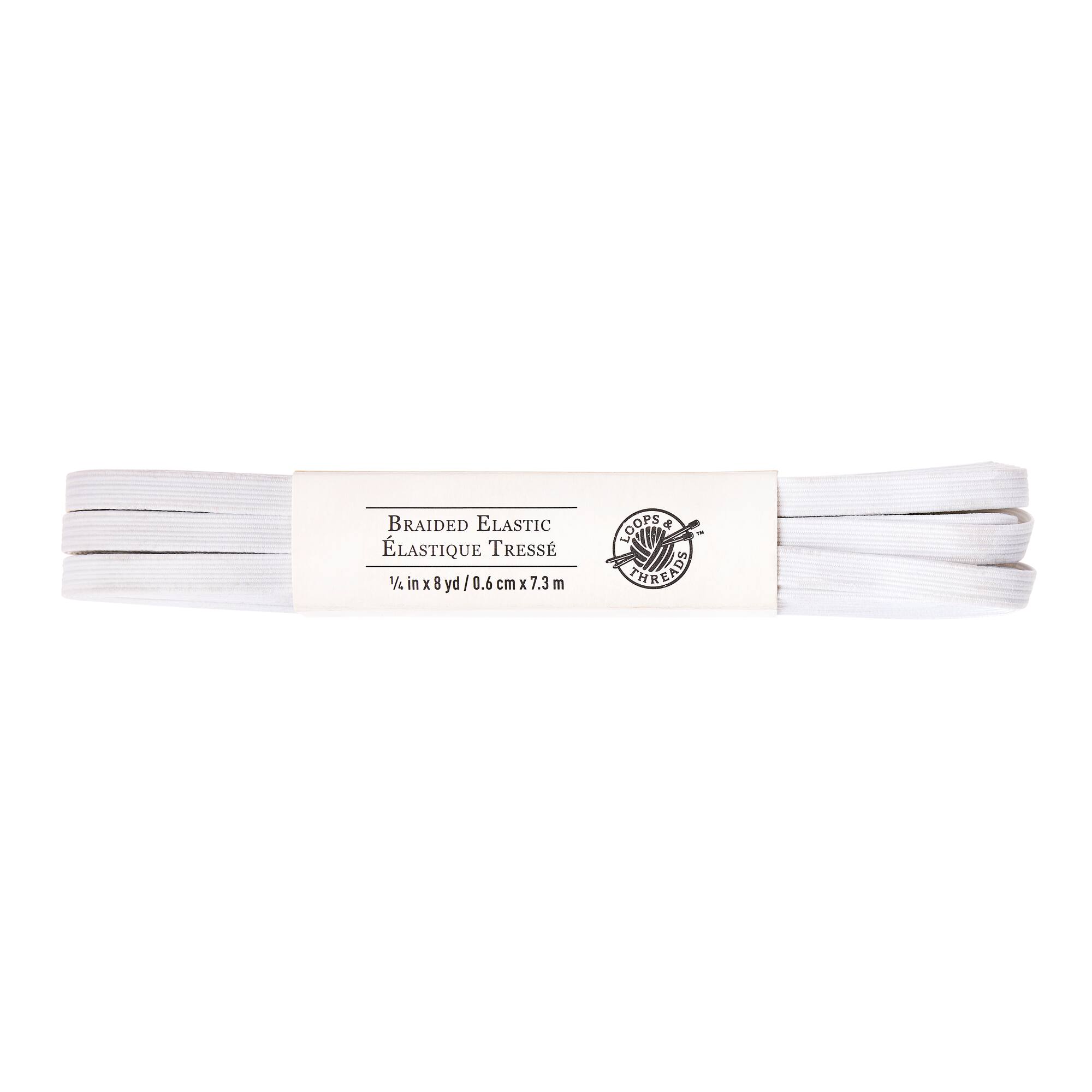 1/4" Braided Elastic Hank by Loops & Threads™